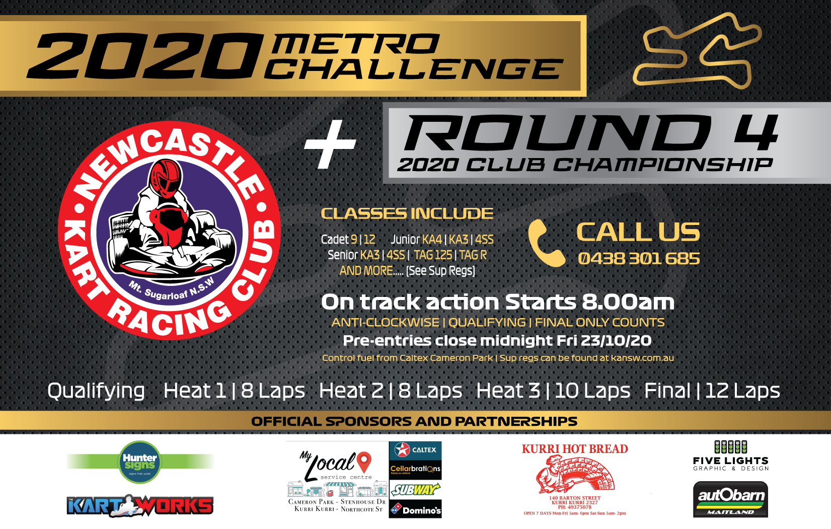 NEWCASTLE METRO CUP RND 2 CLUB CHAMPIONSHIP RND 4 25/10 Karting